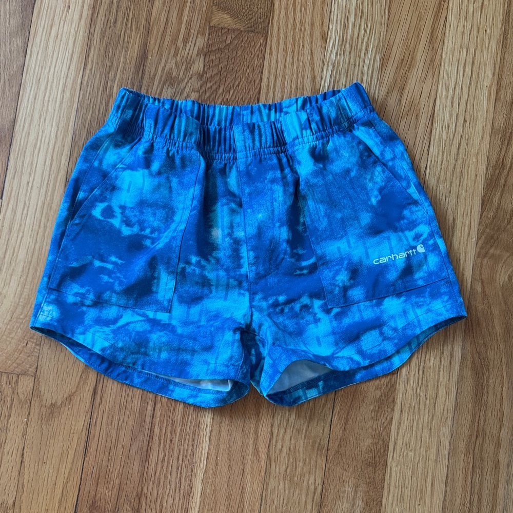 Carhartt Kids Ocean Blue Tie-Dye Shorts